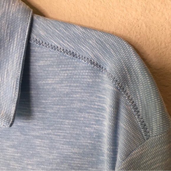 NAT NAST Short Sleeve Polo Style Shirt Blue Contrast Stitching Size XL - Picture 4 of 9